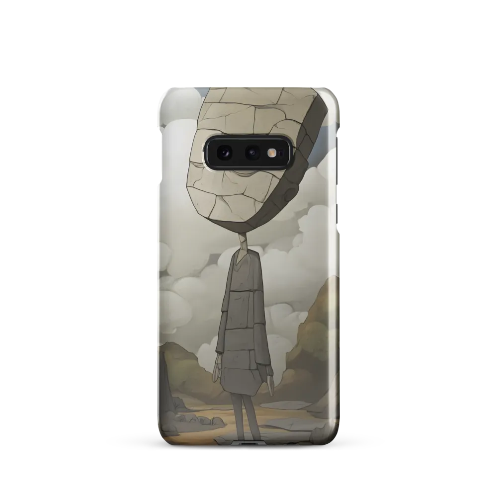 Whimsical Stone Figure in a Rocky Landscape | Phone Case |  S10e | Snap Case | Glossy