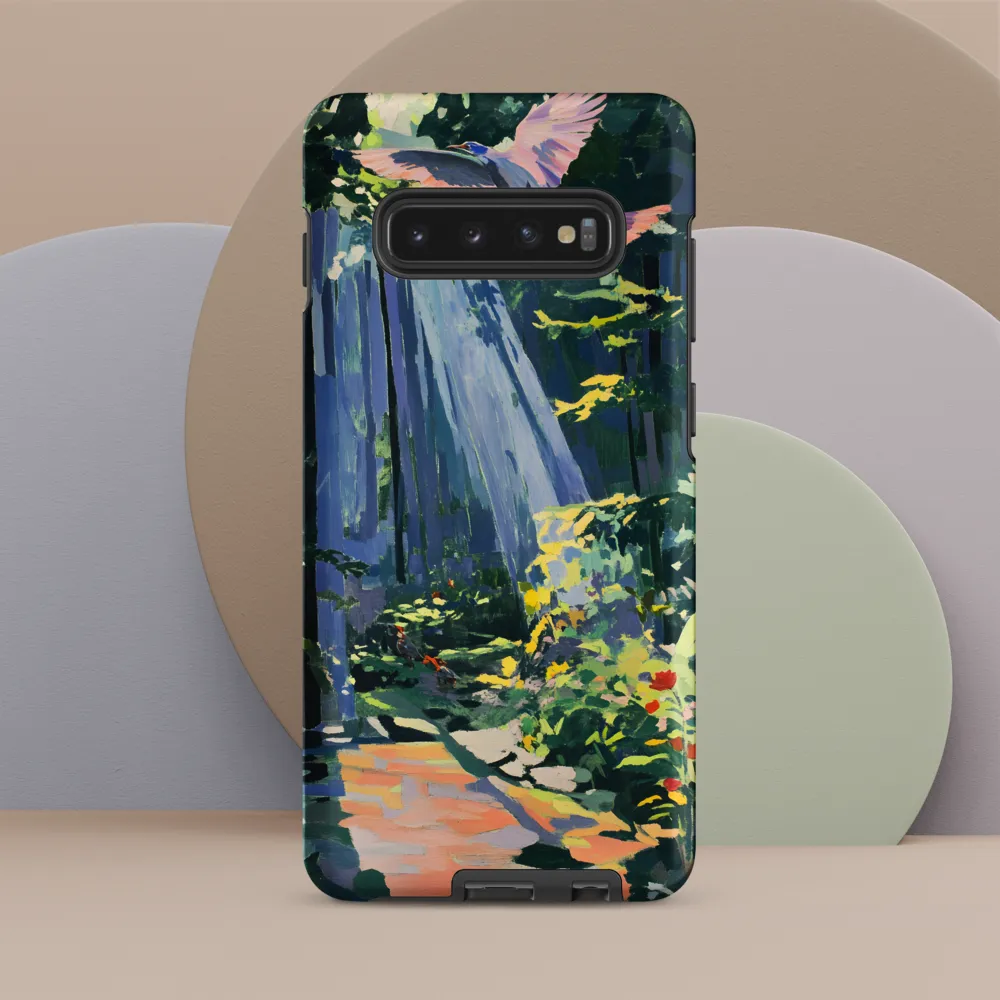 Flight of Light: A Serene Forest | Phone Case |  S10 Plus | Tough Case | Matte