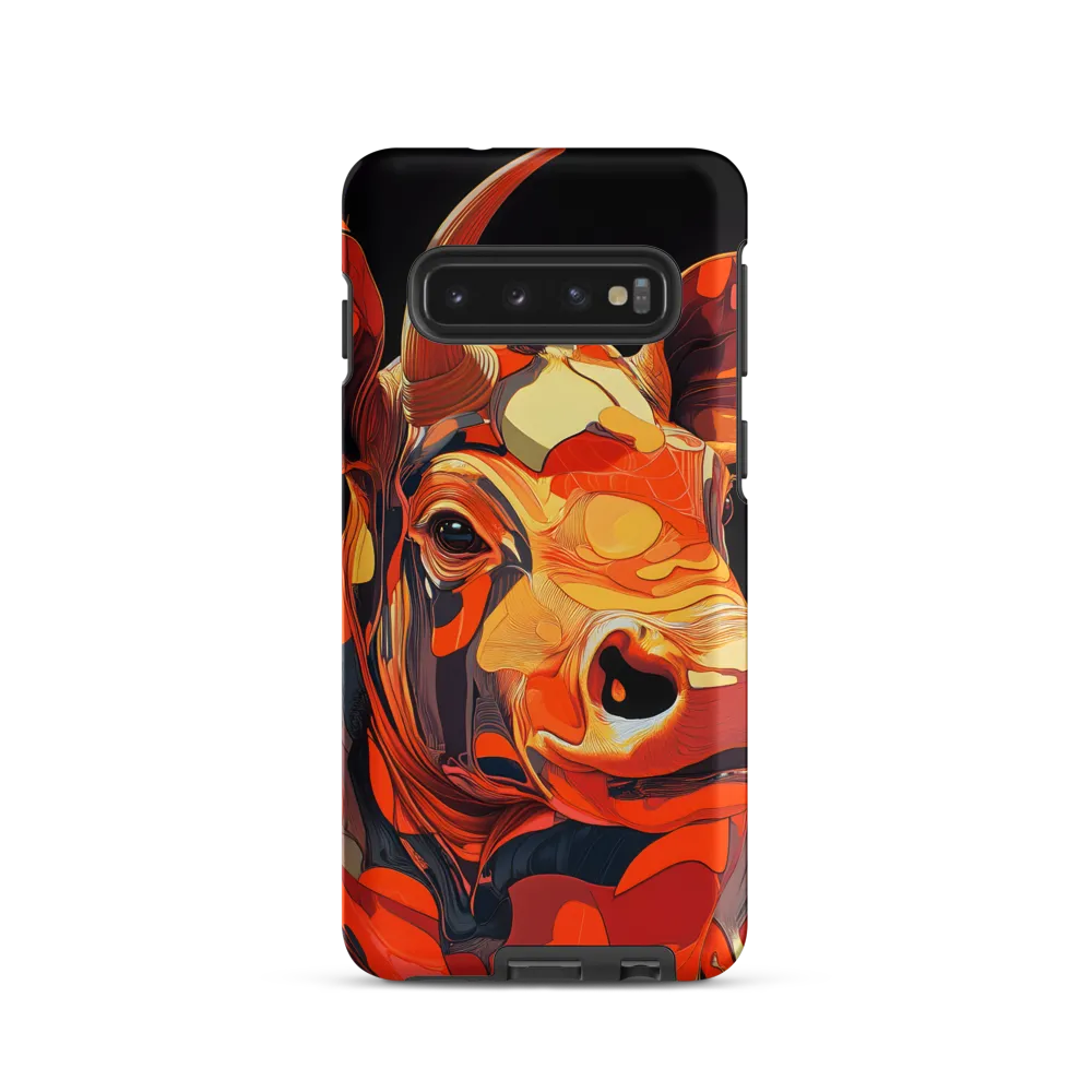 Modern Serenade: The Vibrant Cow