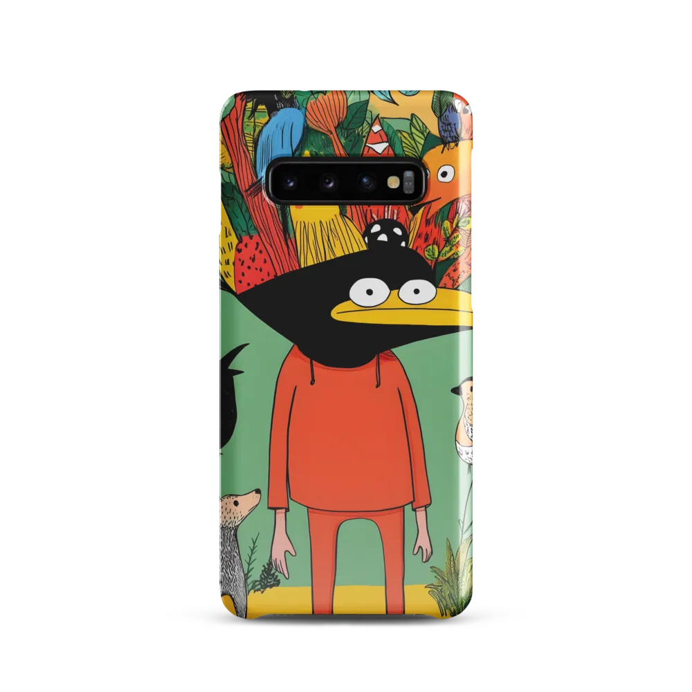 Whimsical Encounter in a Colorful Jungle
