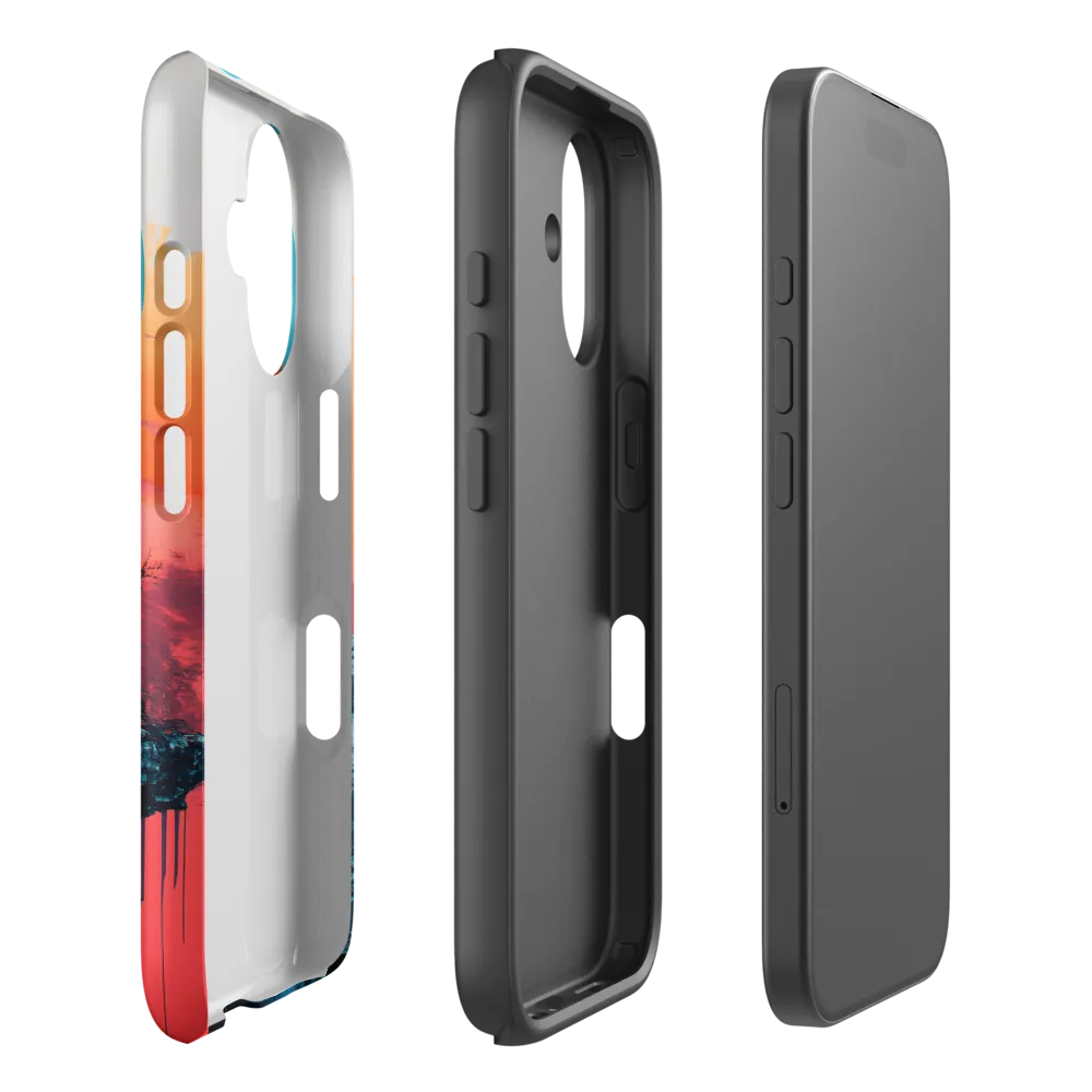 Ethereal Landscapes: A Dance of Color and Form | Phone Case |  16 | Tough Case | Matte