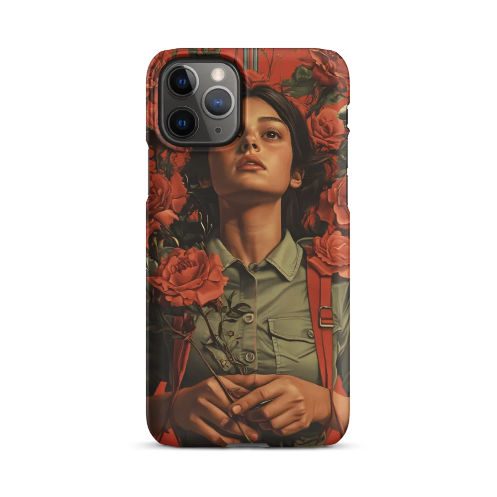 Harmony and Strength: A Portrait Among Roses