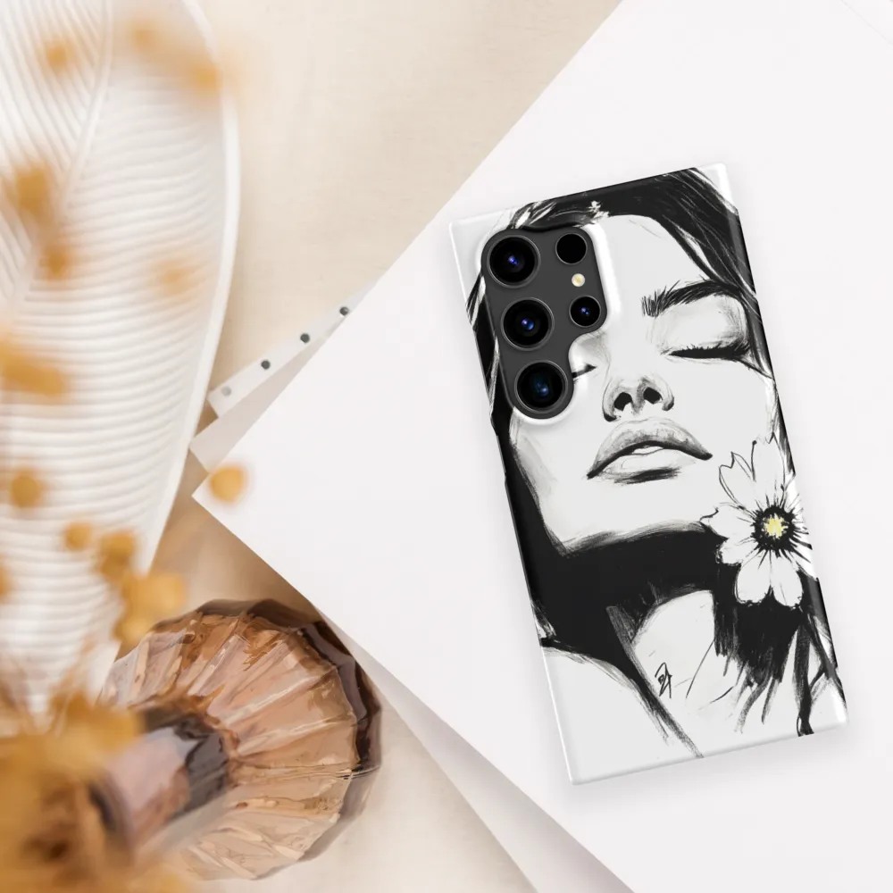 Serenity in Ink | Phone Case |  S24 Ultra | Snap Case | Matte