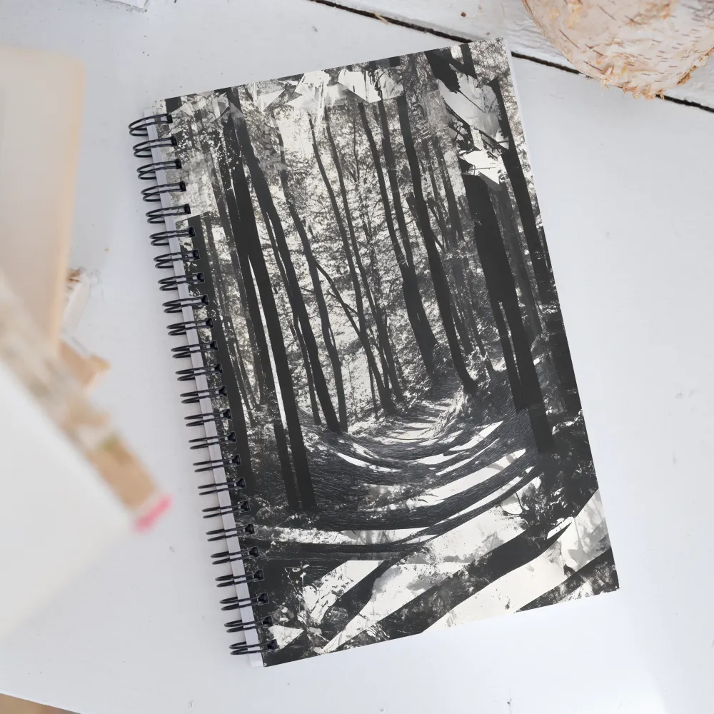 Pathway Through Shadows | Spiral Notebook