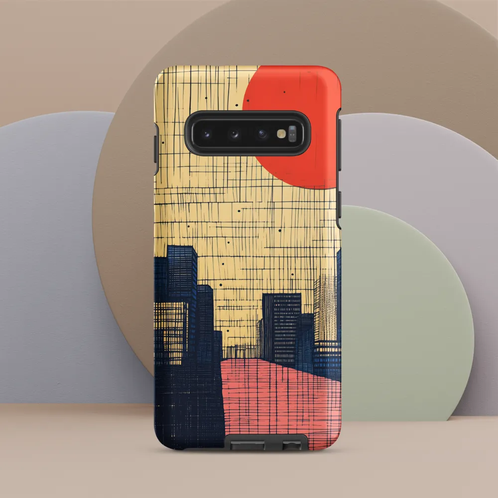 Urban Echoes: A Minimalist Cityscape