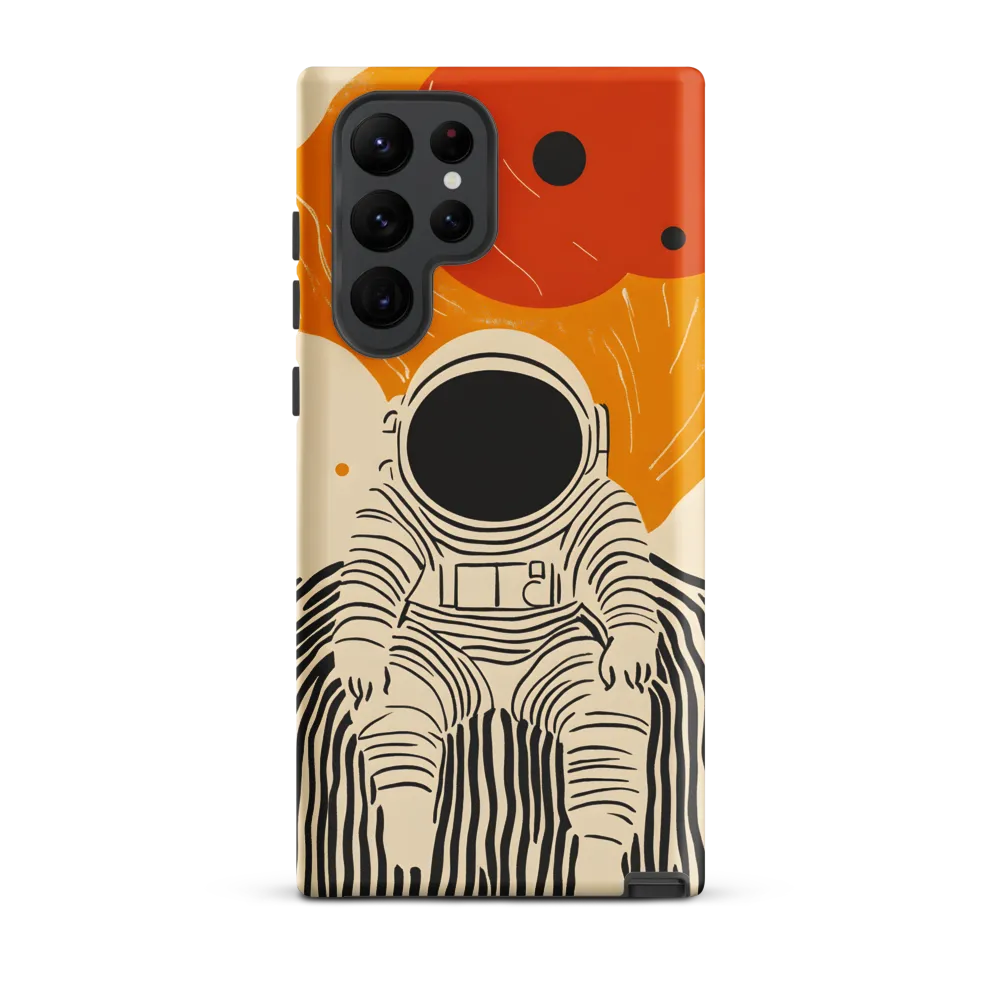 Astronaut in Cosmic Thoughts | Phone Case |  S22 Ultra | Tough Case | Matte
