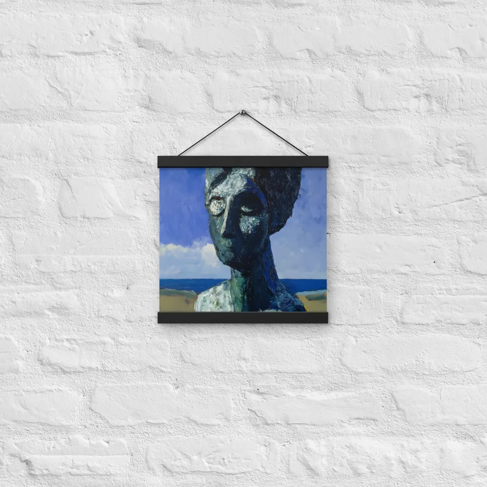 Silent Contemplation | Poster With Black Wood Hanger | 12″×12″