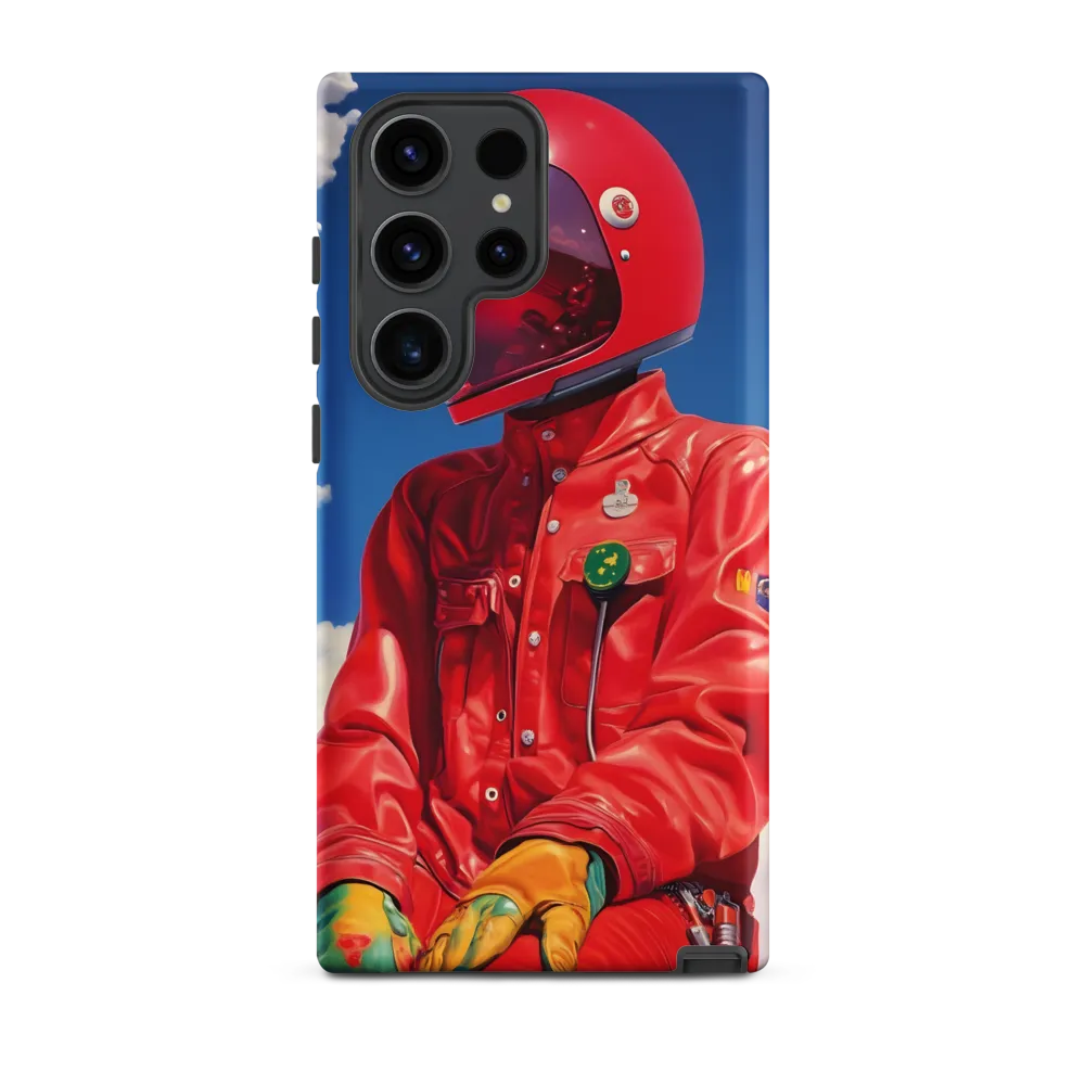 Astronaut in Crimson