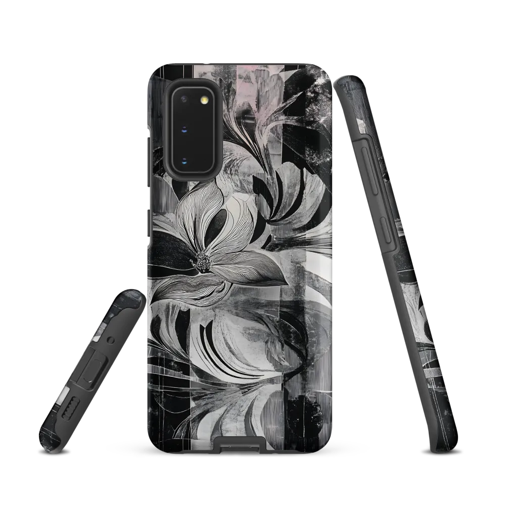 Floral Fusion in Monochrome