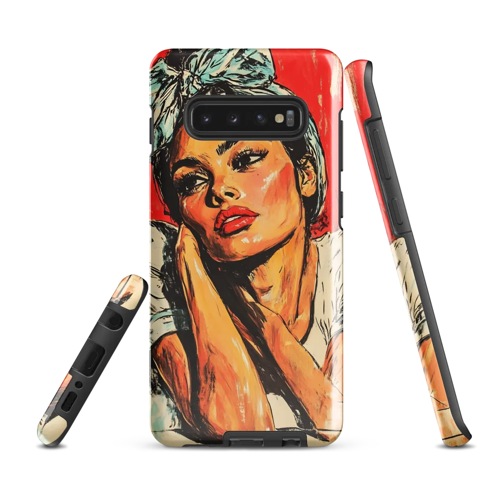 Contemplation in Red | Phone Case |  S10 Plus | Tough Case | Glossy