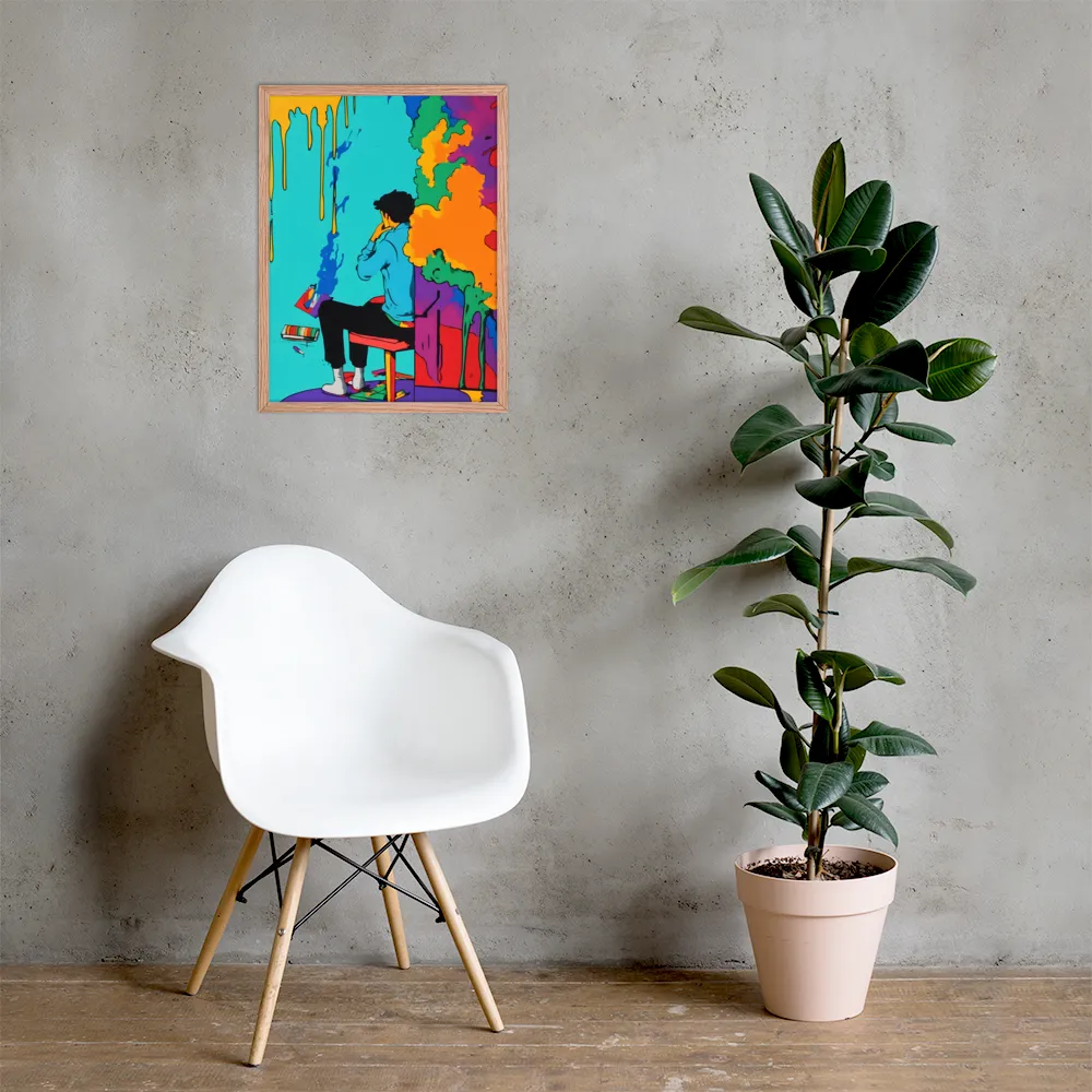 The Artist Within | Poster with Red oak Frame | 18″×24″
