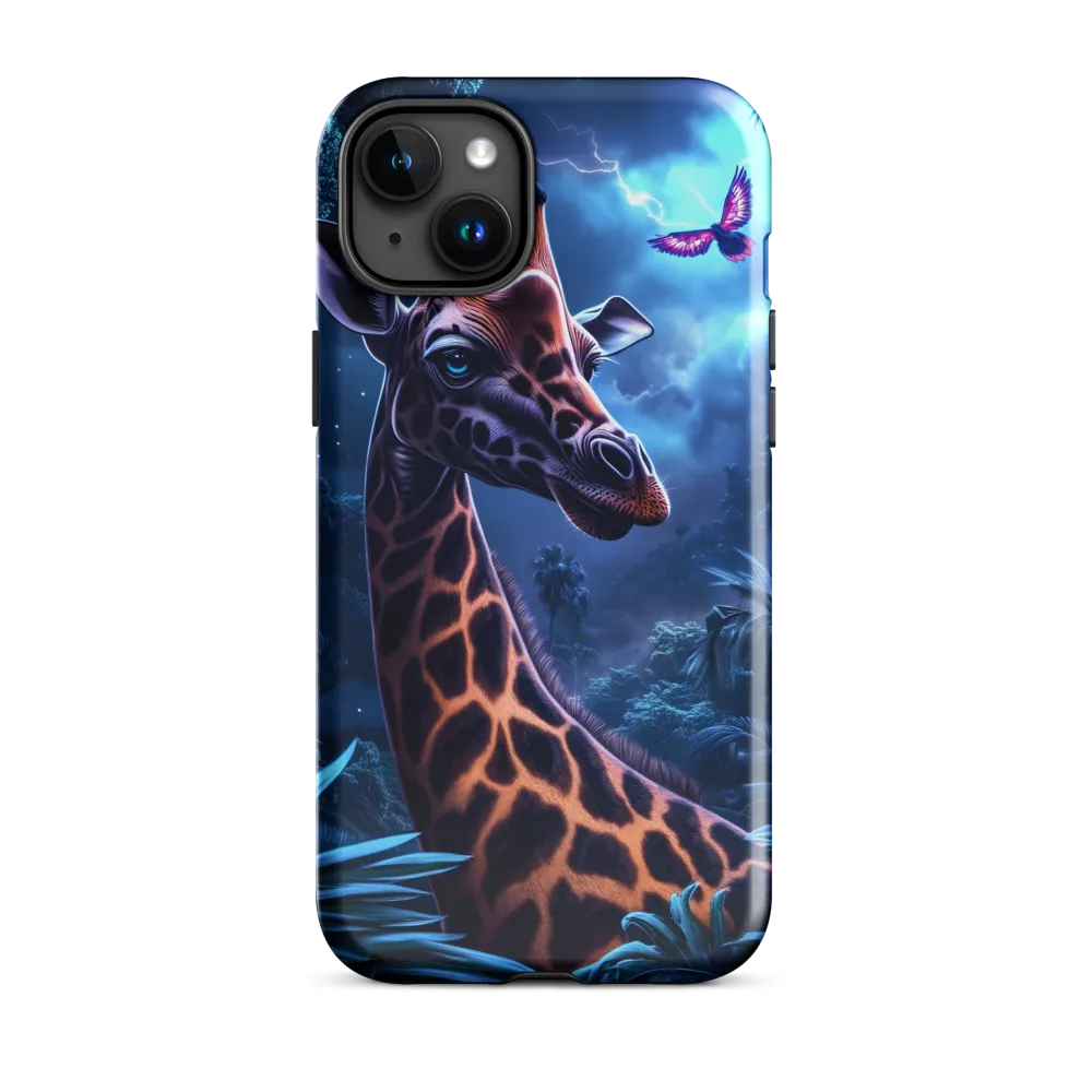 Mystical Giraffe in Twilight Jungle