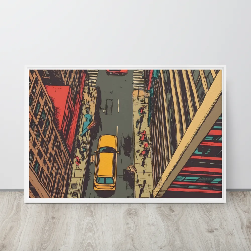 Urban Symphony | Canvas with White Frame | 24″×36″