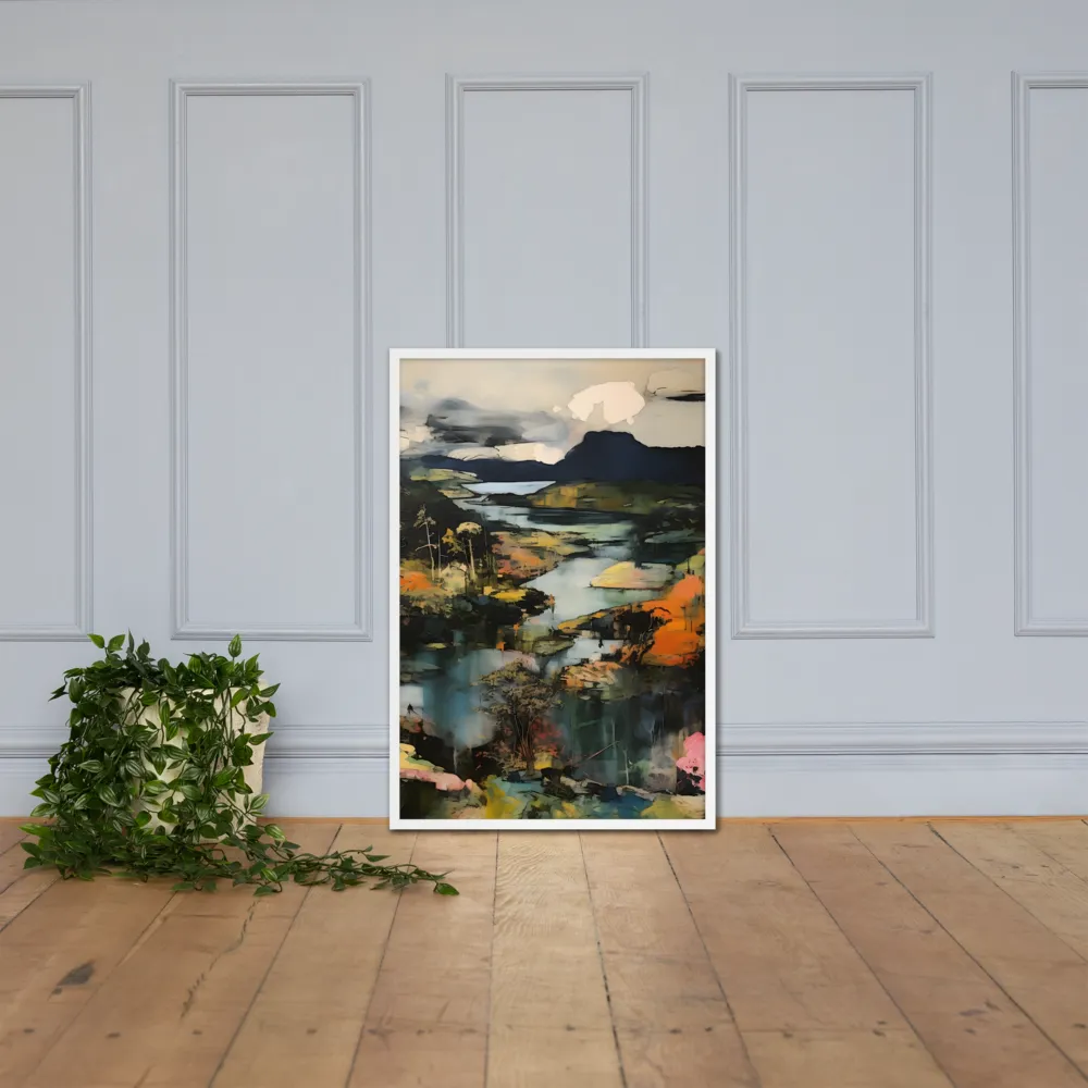 Harmony of Nature: An Abstract Journey | Poster with White Frame | 24″×36″