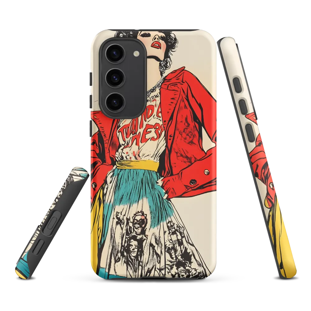 Vibrant Elegance: A Pop Art Fashion Statement
