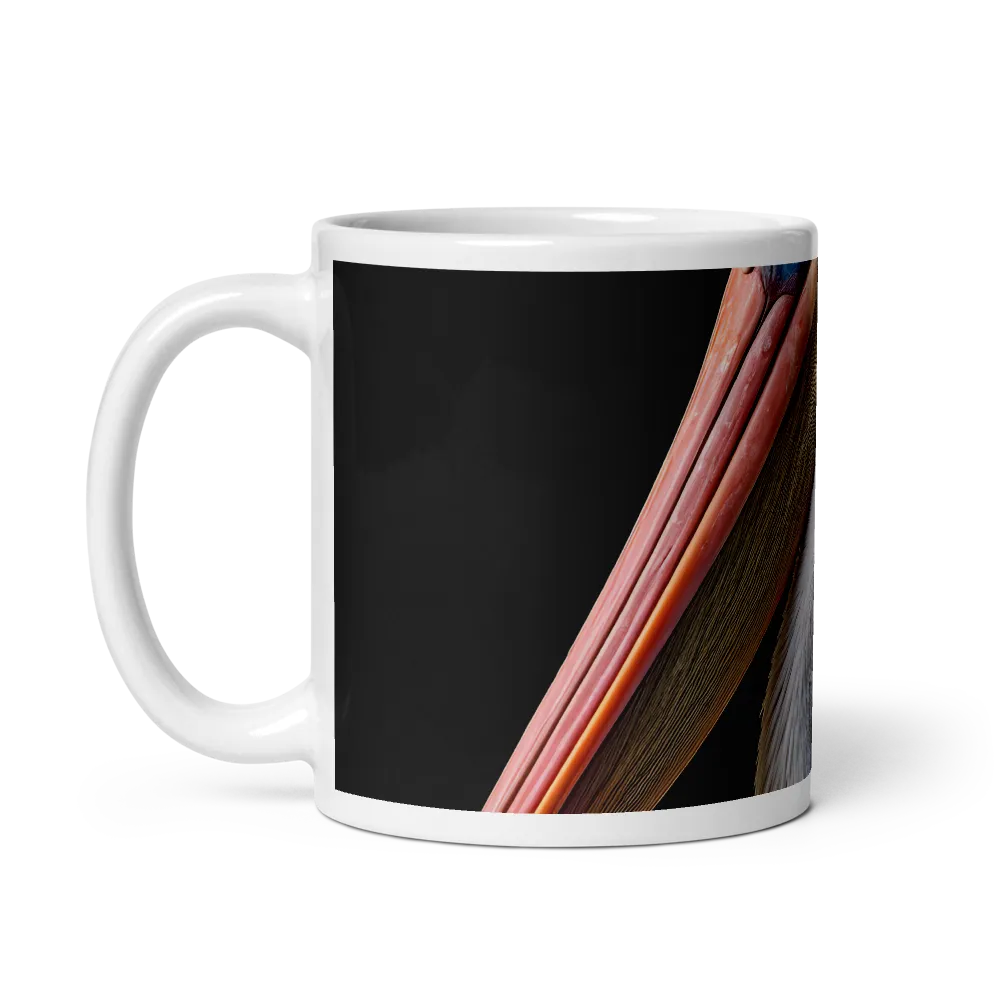 Elegance in White: The Pelican | Mug with White inside | 11 oz