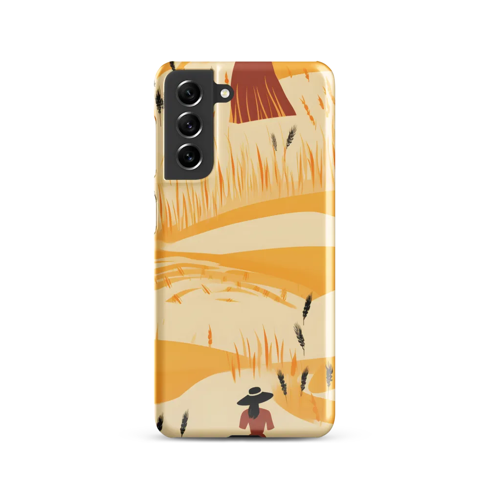 Embracing the Fields: A Floral Journey | Phone Case |  S21 | Snap Case | Glossy