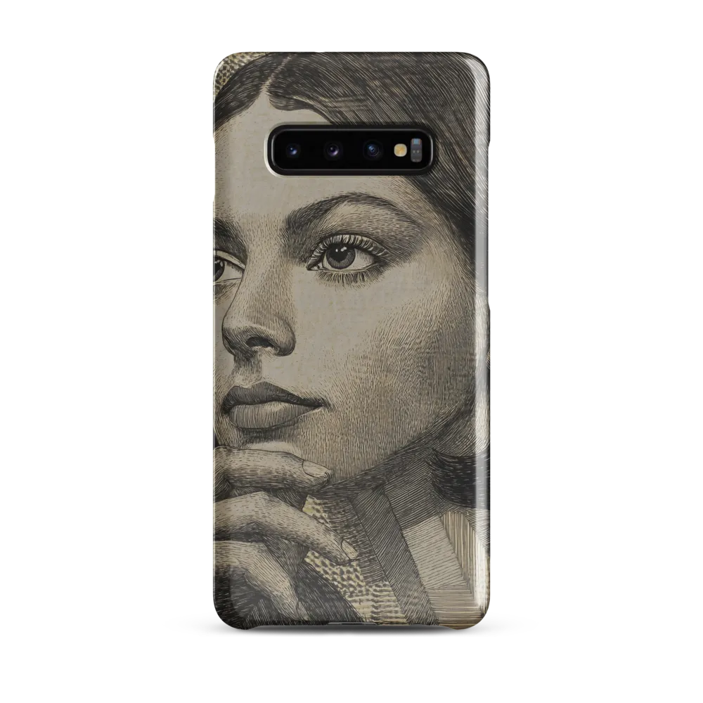 Contemplative Reflection | Phone Case |  S10 Plus | Snap Case | Glossy