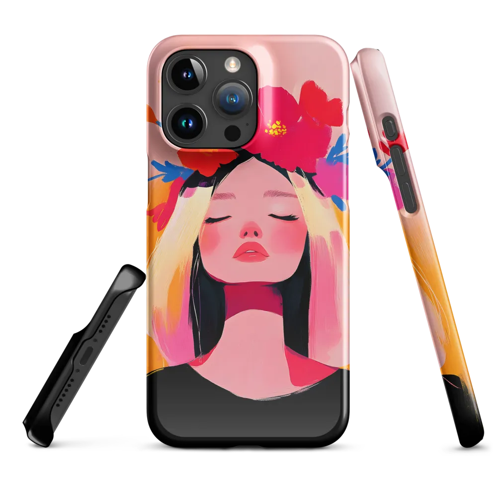 Floral Serenity | Phone Case |  15 Pro Max | Snap Case | Glossy