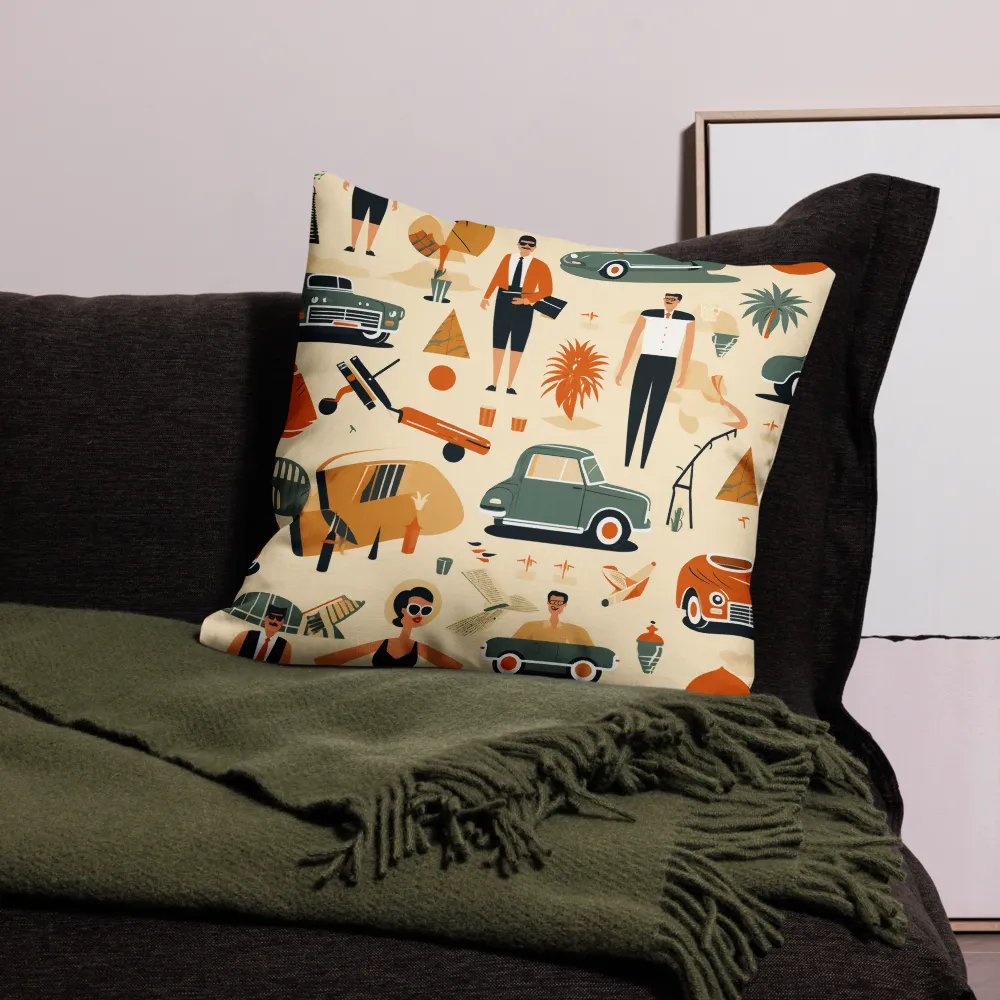 Retro Playfulness | Pillow & Pillow Case | Multiple Sizes