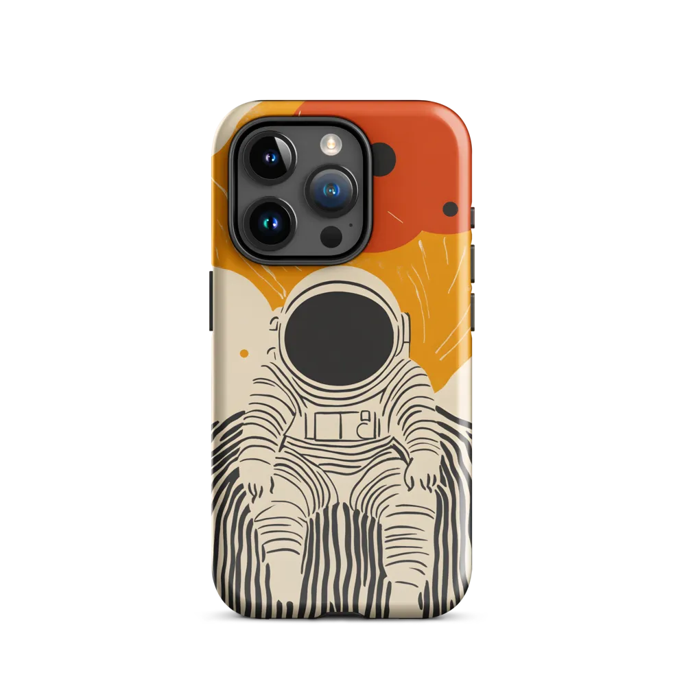 Astronaut in Cosmic Thoughts | Phone Case |  15 Pro | Tough Case | Glossy