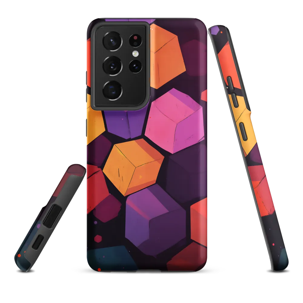 Dynamic Geometric Harmony | Phone Case |  S21 Ultra | Tough Case | Matte