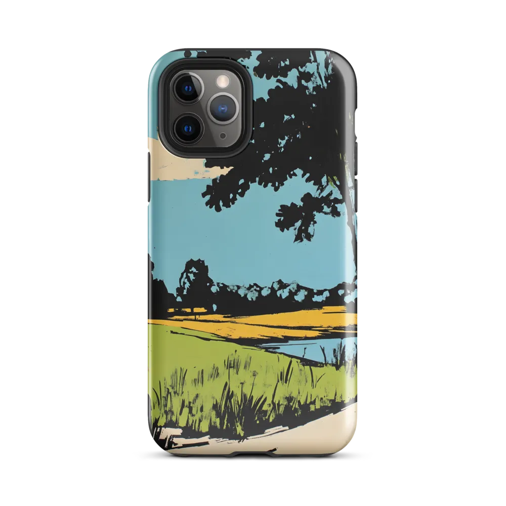 Vibrant Landscape in Pop Art Style