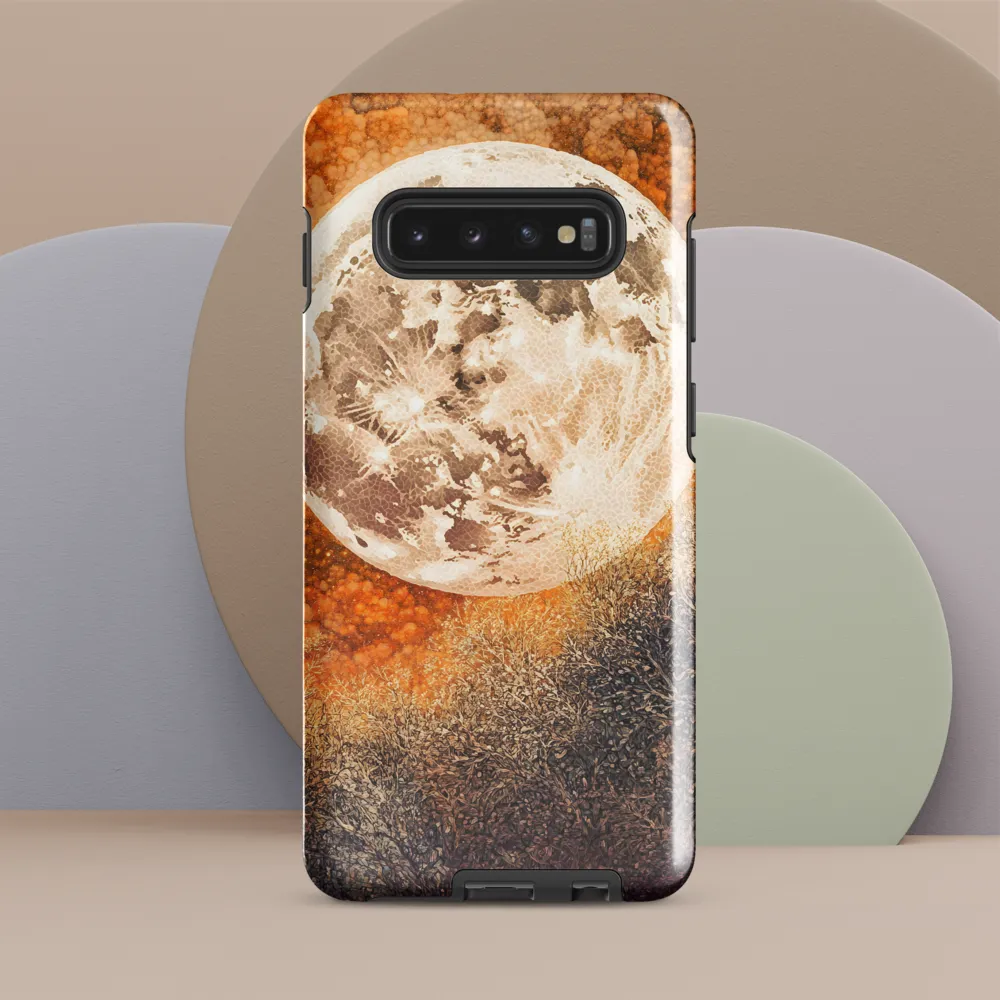 Luminous Serenity: The Enchanted Moon | Phone Case |  S10 Plus | Tough Case | Glossy