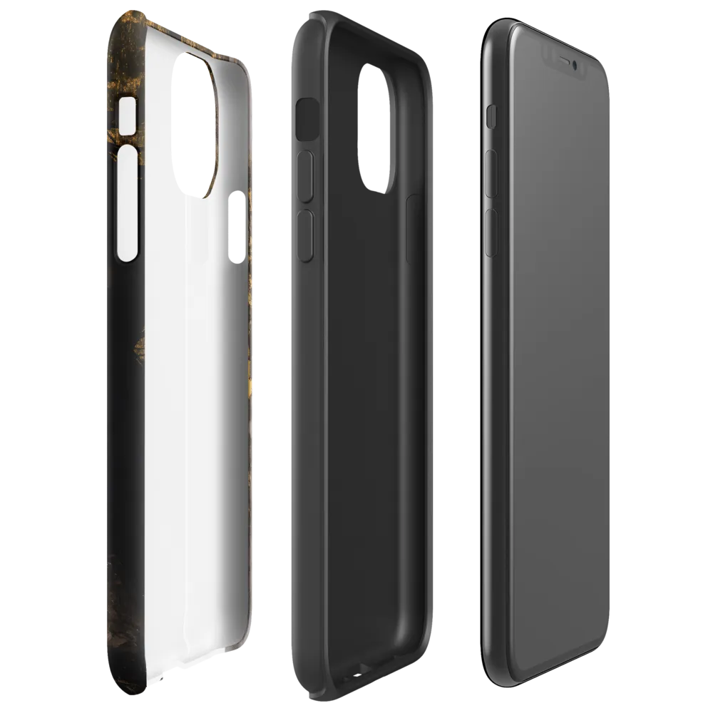 Golden Elegance: A Modern Profile Portrait