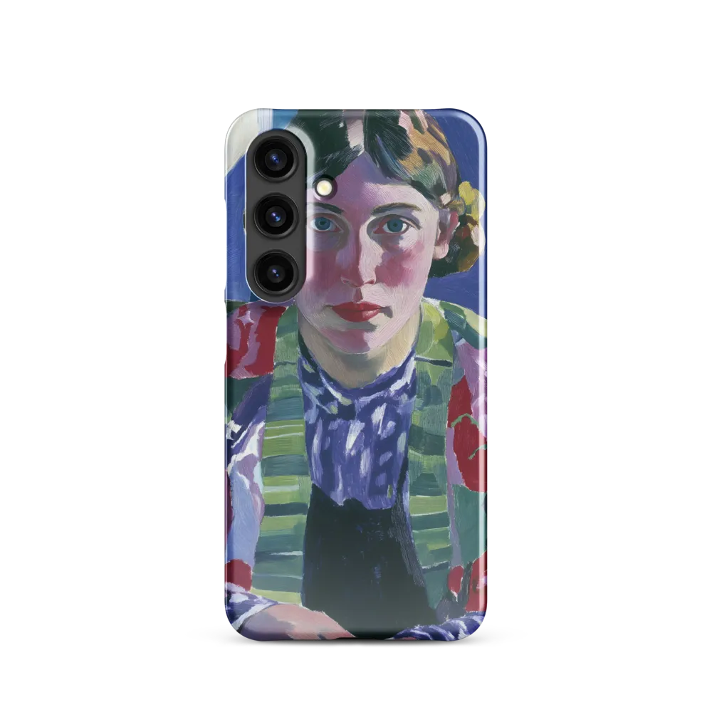 Vibrant Gaze: A Modernist Portrait