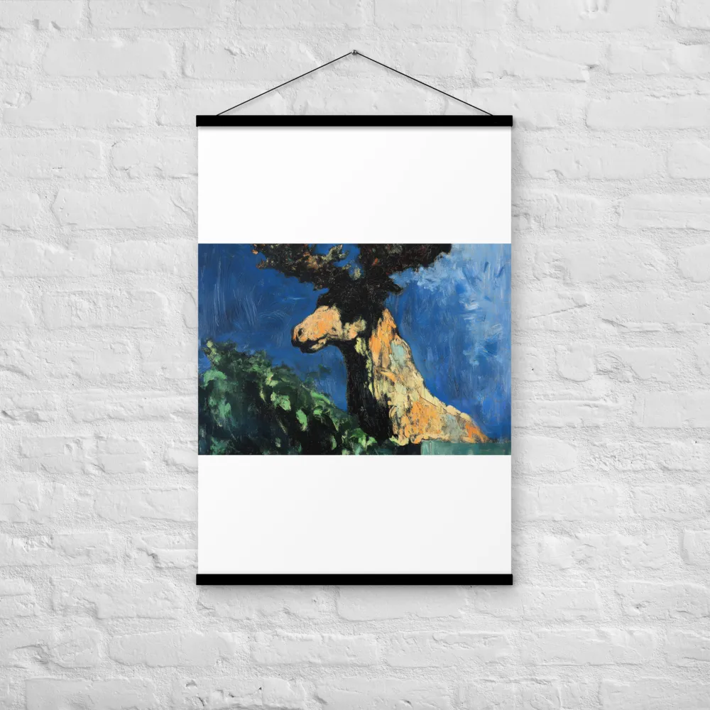 The Majestic Deer in Nature | Poster With Black Wood Hanger | 24″×36″