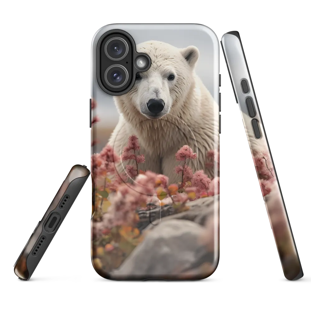 Curiosity Among Blooms: The Polar Bear