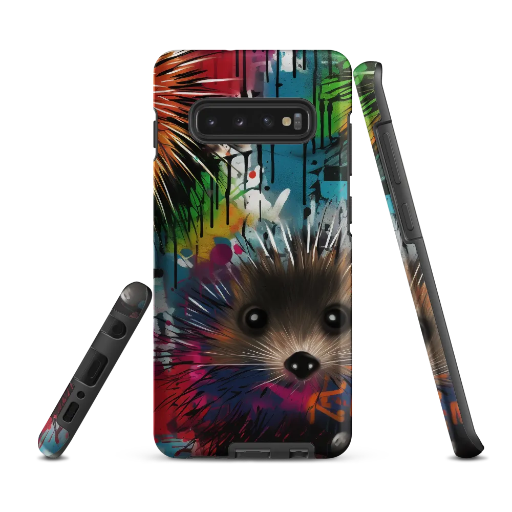 Whimsical Hedgehogs in a Kaleidoscopic Wonderland | Phone Case |  S10 Plus | Tough Case | Matte