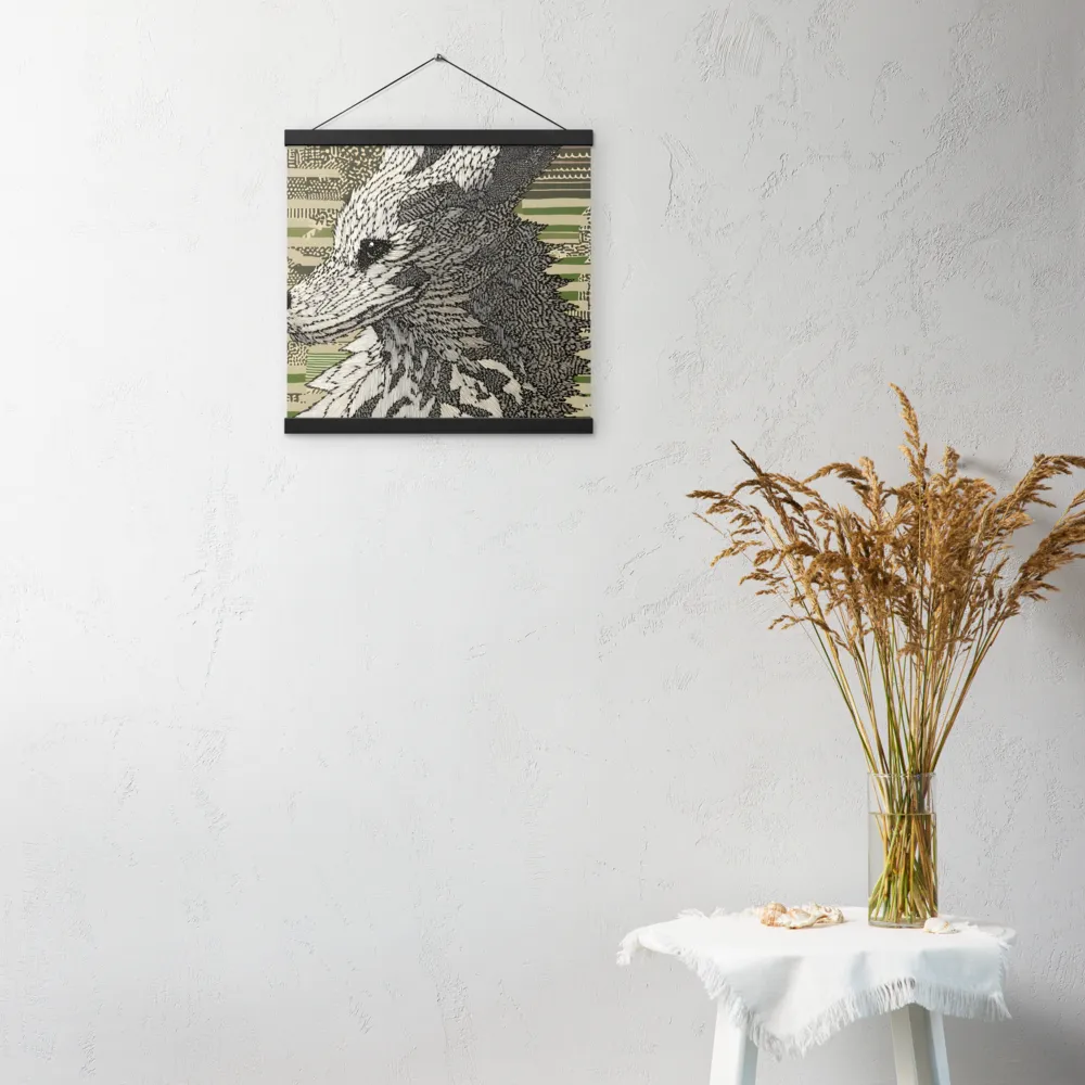 Reflections of the Forest | Poster With Black Wood Hanger | 16″×16″