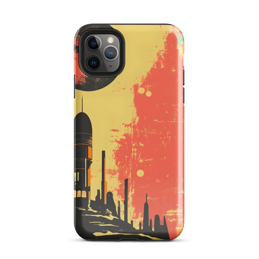 Journey to the Stars: A Retro-Futuristic Landscape | Phone Case |  11 Pro Max | Tough Case | Glossy