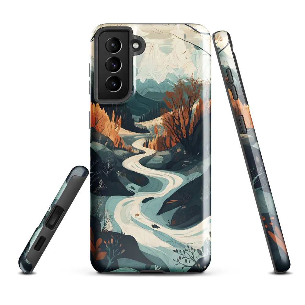Winding Serenity: A Digital Landscape