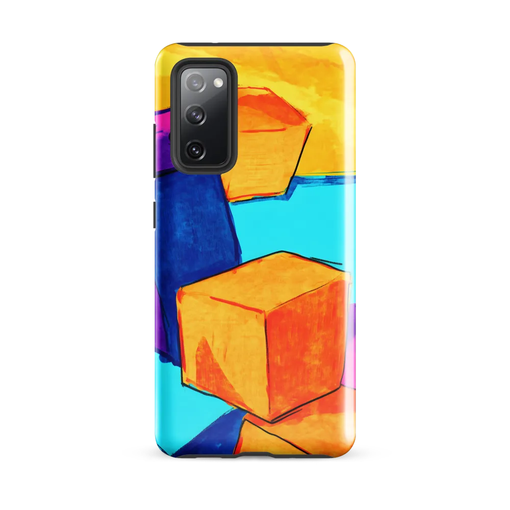 Playful Cubes in Vibrant Harmony | Phone Case |  S20 FE | Tough Case | Glossy
