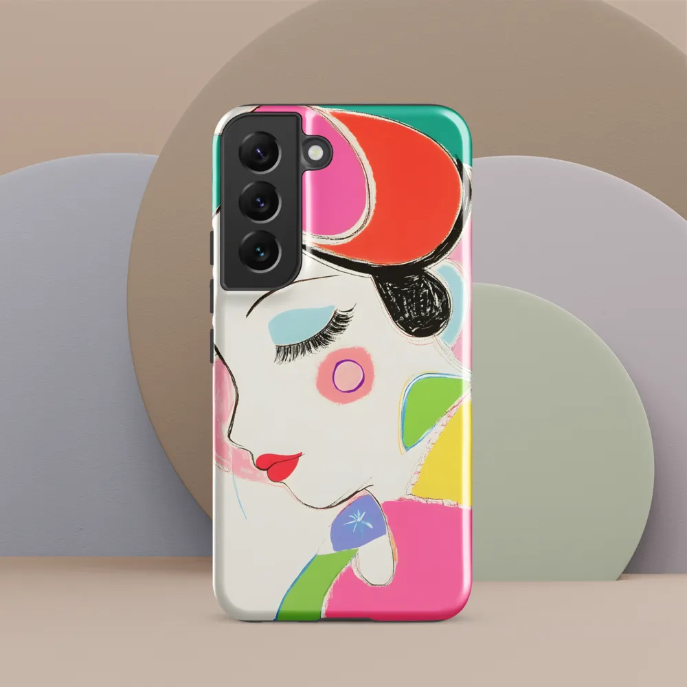 Whimsical Portrait in Colorful Abstraction