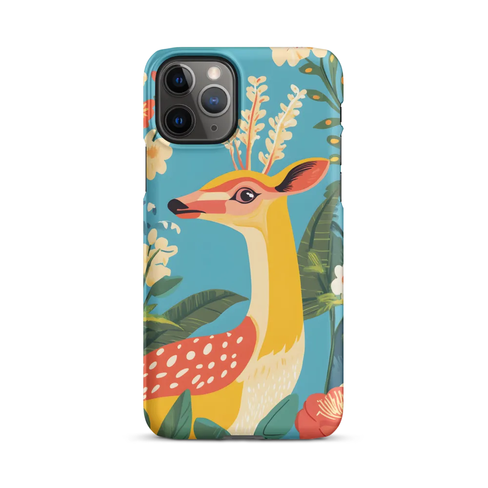 Serene Majesty: A Vibrant Deer Amidst Flora