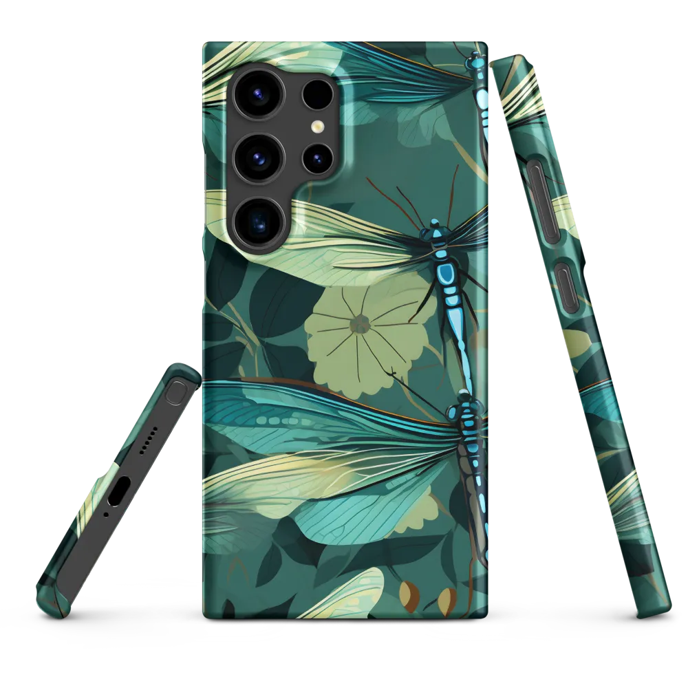 Whispers of Nature: Dragonflies in Harmony | Phone Case |  S24 Ultra | Snap Case | Matte