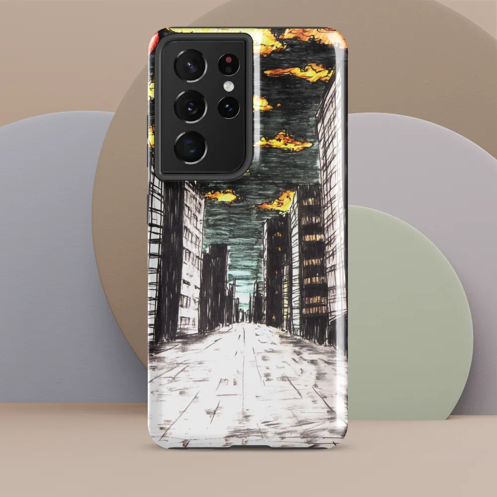 Eclipsed Cityscape