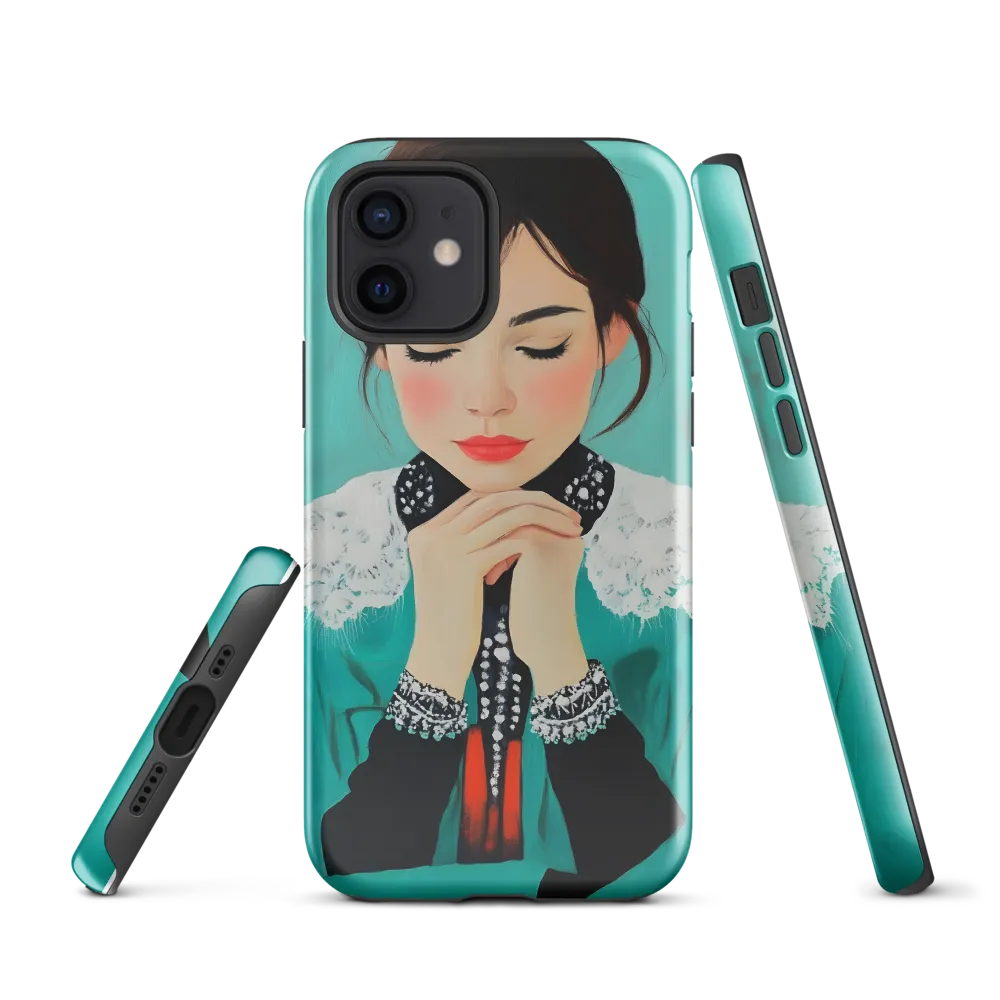 Serenity in Turquoise | Phone Case |  12 | Tough Case | Glossy