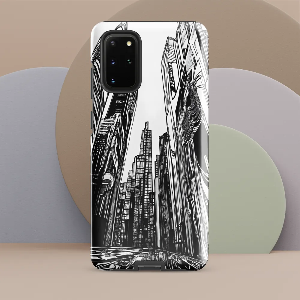 Urban Echoes: A Line Art Journey