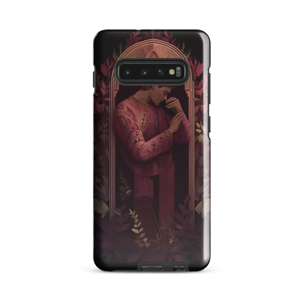 In Contemplation: A Portrait in Purple | Phone Case |  S10 Plus | Tough Case | Glossy