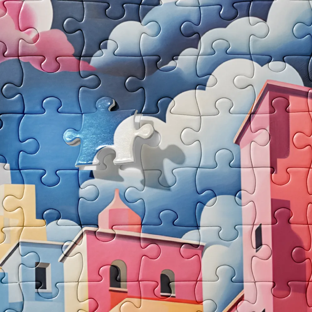 Whimsical Cityscape | Jigsaw Puzzle | 520 pieces