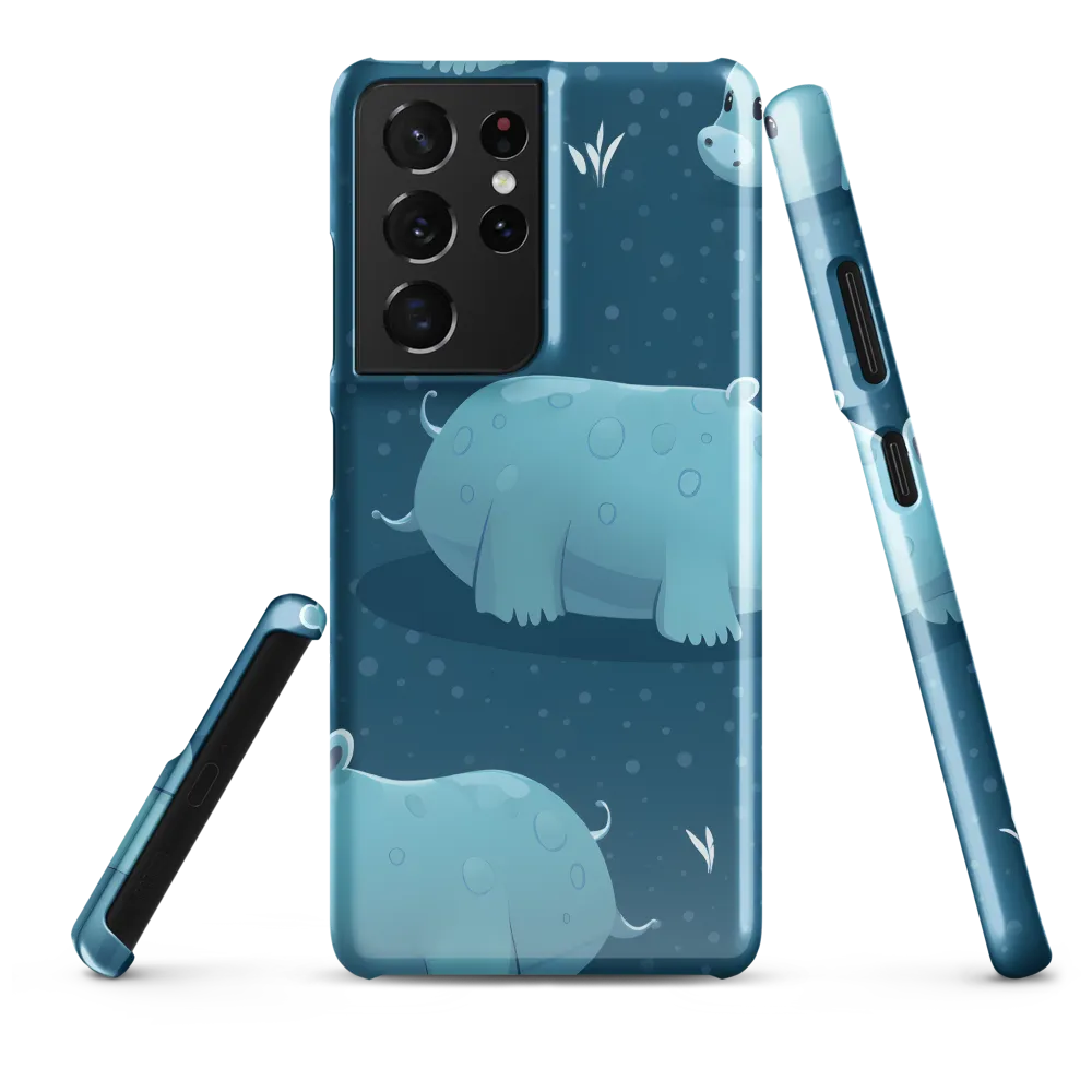 Whimsical Hippo Play | Phone Case |  S21 Ultra | Snap Case | Glossy