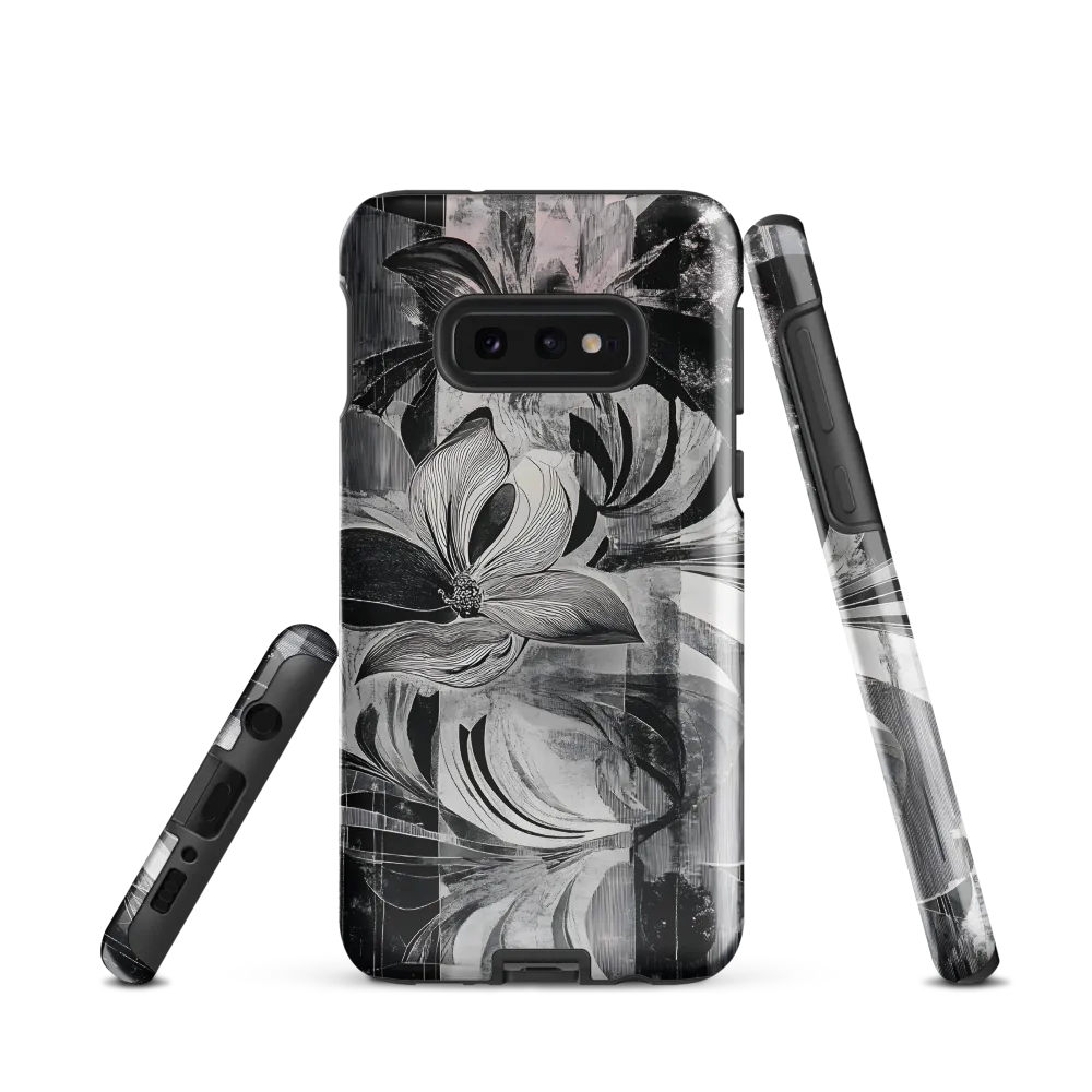 Floral Fusion in Monochrome