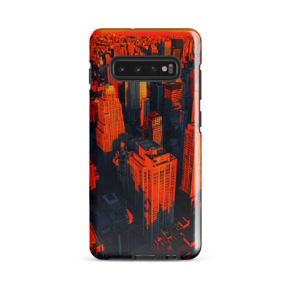 Urban Dawn: A Digital Ode to Skyscrapers | Phone Case |  S10 Plus | Tough Case | Glossy