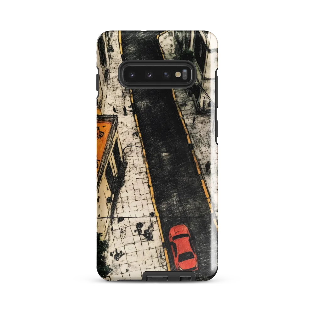 Urban Harmony: Aerial Street View | Phone Case |  S10 Plus | Tough Case | Glossy