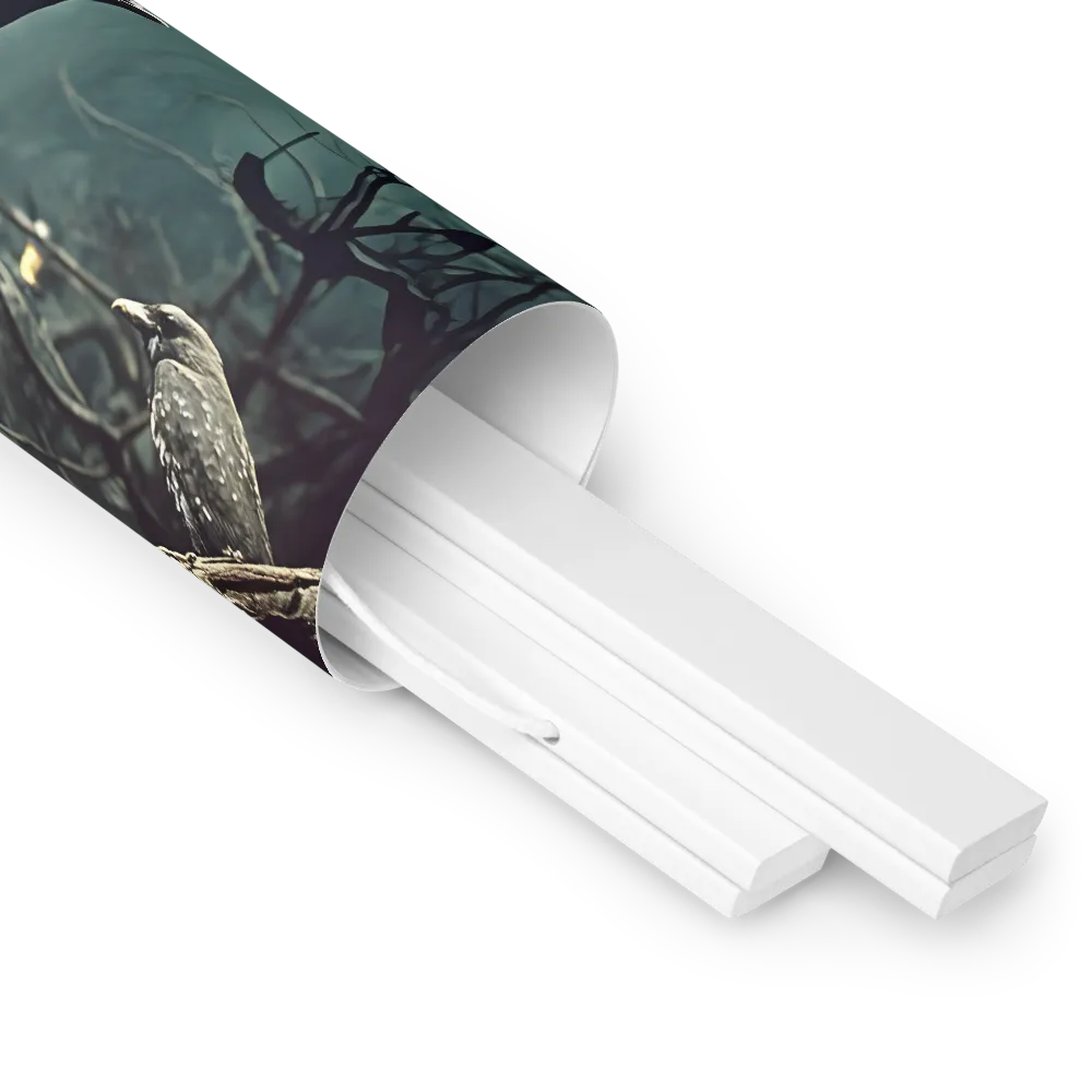 Whispers of the Avian Realm | Poster With White Wood Hanger | 14″×14″